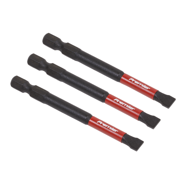 Sealey AK8253 | Premier Slotted Impact Power Tool Bits 6.5 x 75mm 3pc