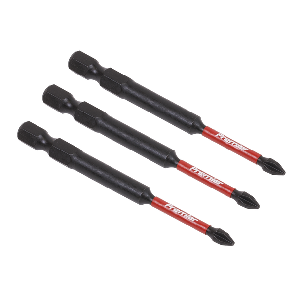 Sealey AK8254 | Premier Phillips Impact Power Tool Bits #1 x 75mm 3pc