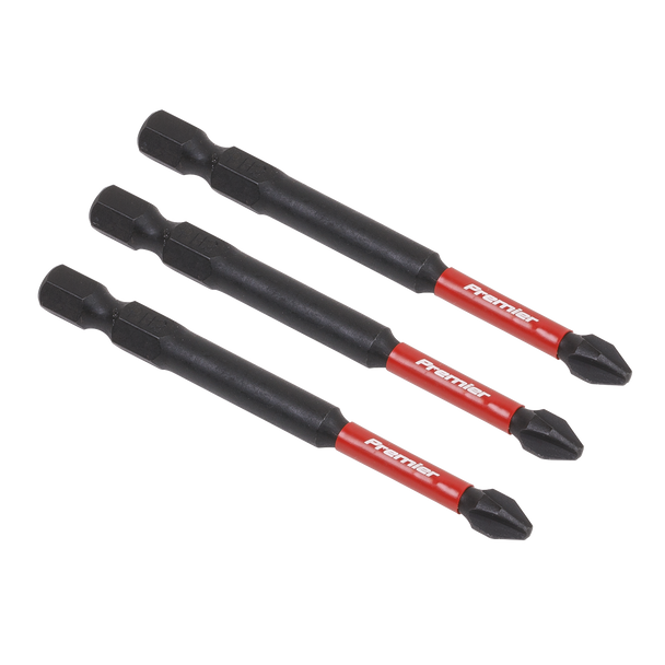 Sealey AK8255 | Premier Phillips Impact Power Tool Bits #2 x 75mm 3pc