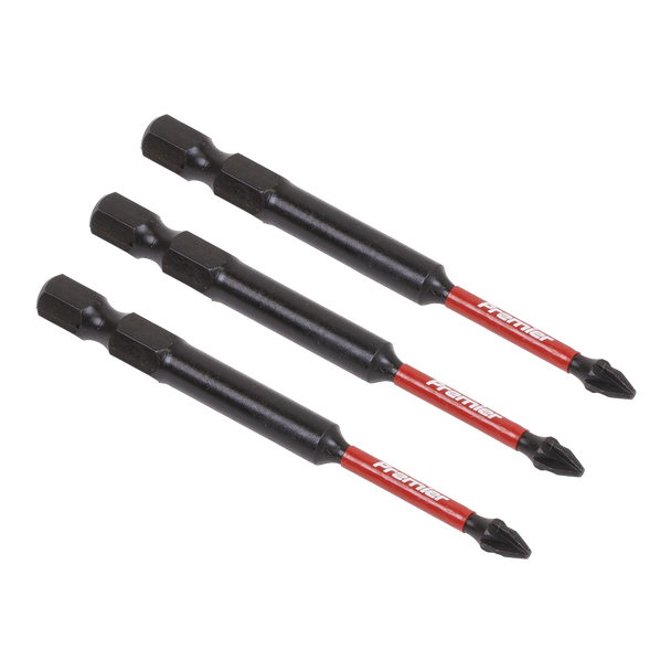 Sealey AK8257 | Premier Pozi Impact Power Tool Bits #1 x 75mm 3pc