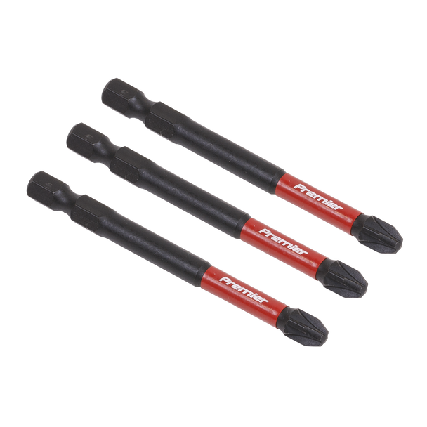 Sealey AK8259 | Premier Pozi Impact Power Tool Bits #3 x 75mm 3pc