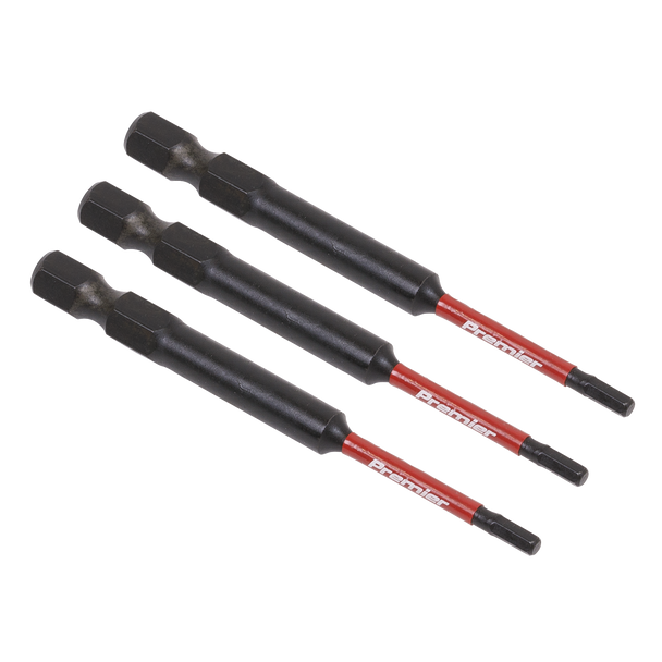Sealey AK8260 | Premier Hex Impact Power Tool Bits 2.5 x 75mm 3pc