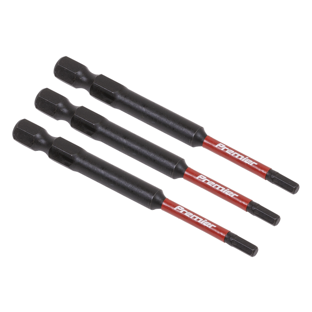 Sealey AK8261 | Premier Hex Impact Power Tool Bits 3 x 75mm 3pc