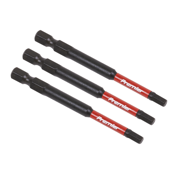 Sealey AK8262 | Premier Hex Impact Power Tool Bits 4 x 75mm 3pc