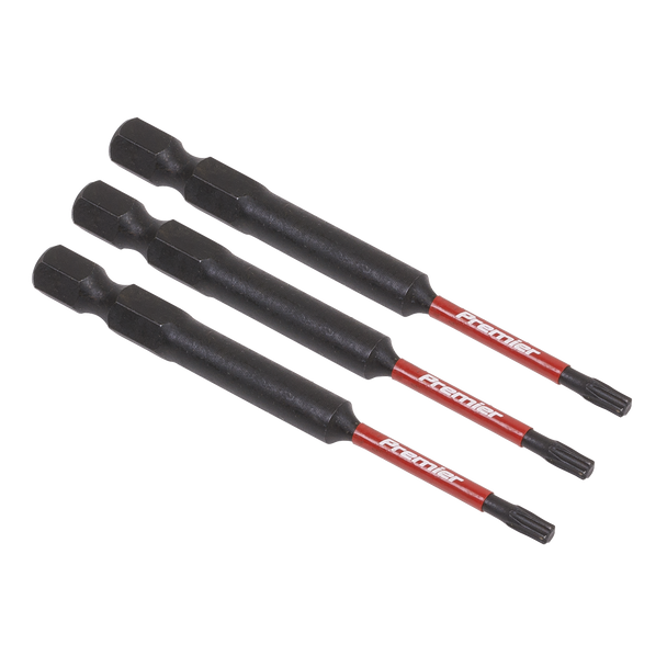 Sealey AK8265 | Premier TRX-Star* Impact Power Tool Bits T10 x 75mm 3pc