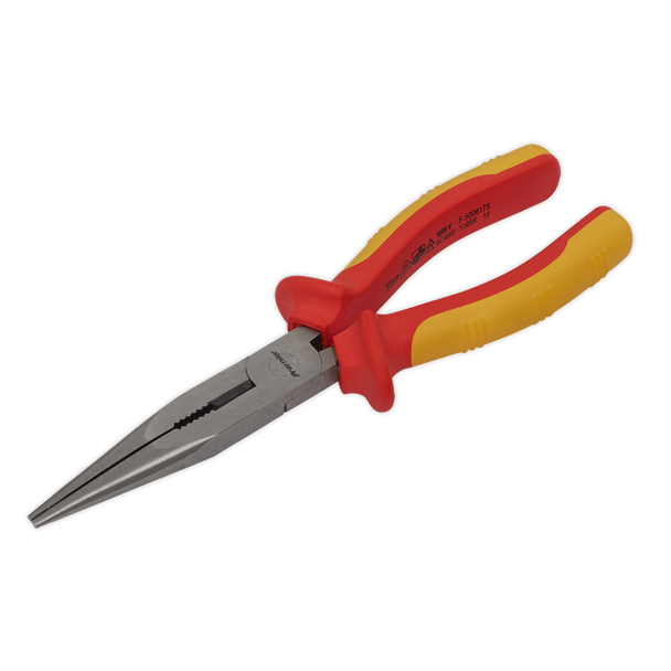 Sealey AK83457 | Premier Long Nose Pliers 200mm - VDE Approved