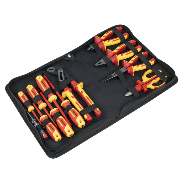 Sealey AK83463 | Screwdriver, Pliers & Scissor Set 12pc - VDE Approved
