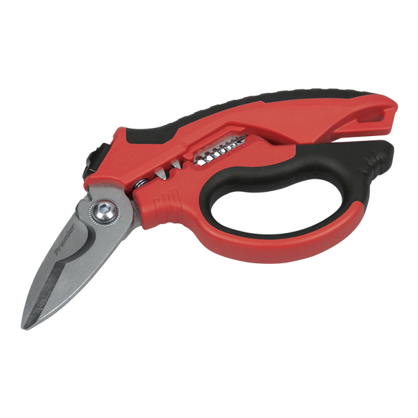 Sealey AK8527 | Heavy-Duty Electrician's Angled Shears 200mm 3-In-1