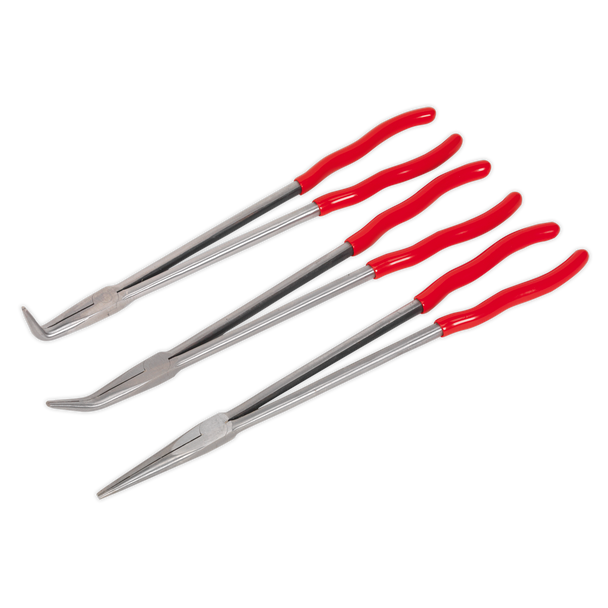Sealey AK8576 | Premier Extra-Long Needle Nose Pliers Set 400mm 3pc
