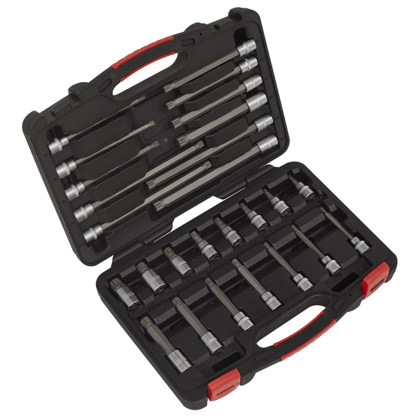 Sealey AK89002 | Premier Platinum Spline Socket Bit Set 3/8"Sq Drive 26pc