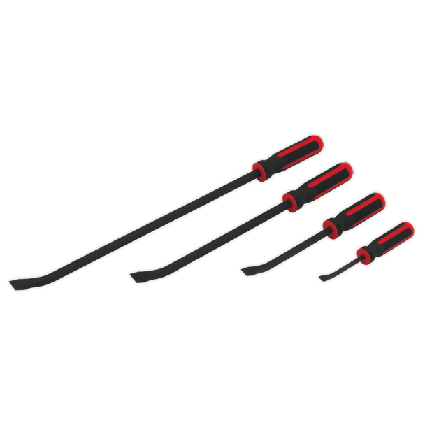 Sealey AK9105 | Premier Heavy-Duty Angled Pry Bar Set with Hammer Cap 4pc