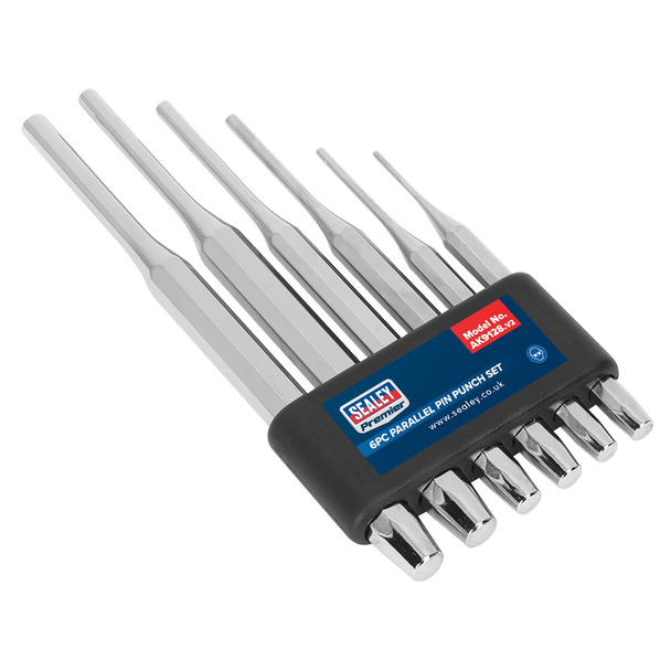 Sealey AK9128 | Premier Parallel Pin Punch Set 6pc