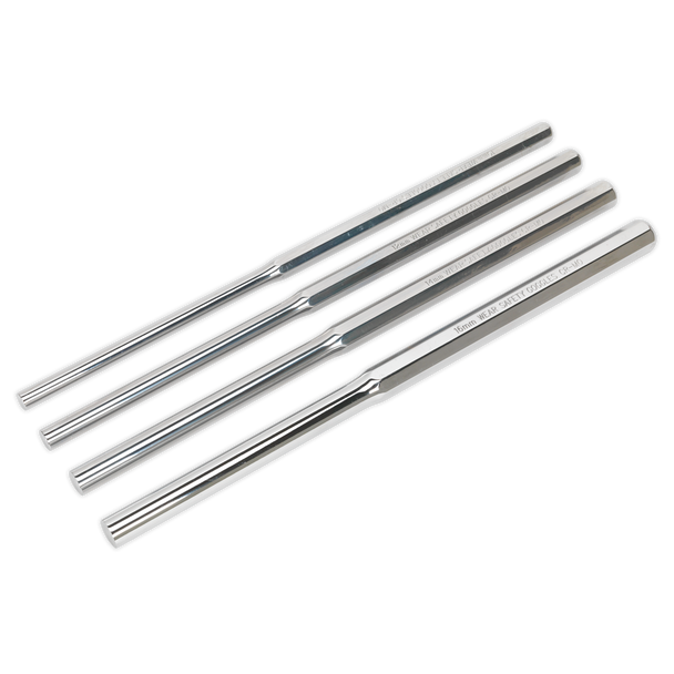 Sealey AK9147 | Premier Extra-Long Parallel Pin Punch Set 4pc