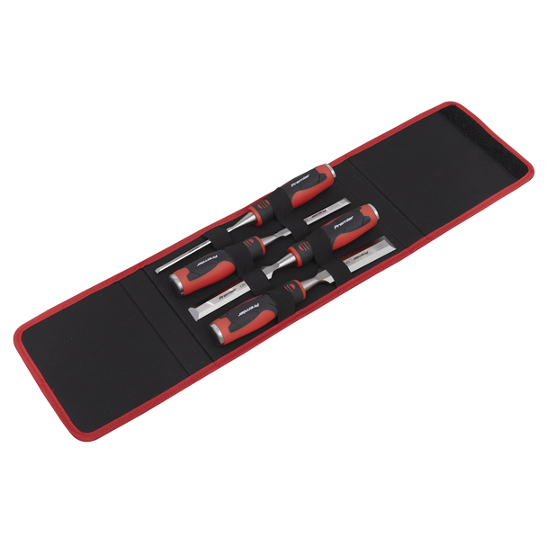 Sealey AK9239 | Premier Hammer-Thru Wood Chisel 4pc Set