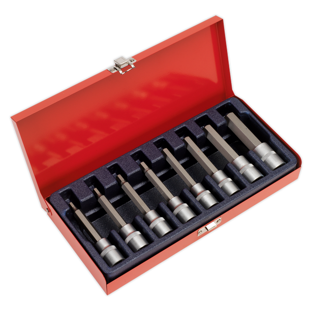 Sealey AK9310 | Premier Hex Socket Bit Set 1/2"Sq Drive 8pc