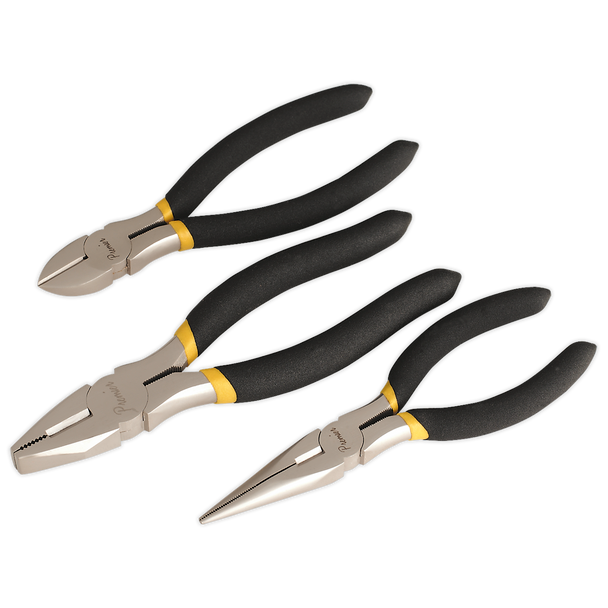 Sealey AK9333 | Premier Pliers Set Ni-Fe Finish 3pc