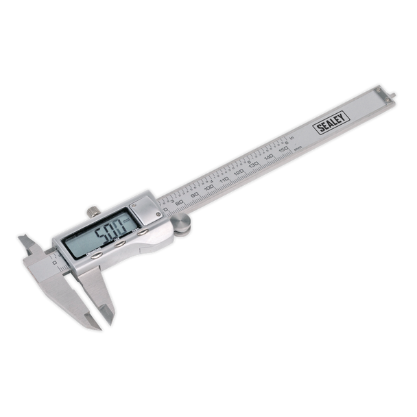 Sealey AK9621EV | Premier Stainless Steel Digital Vernier Caliper 0-150mm(0-6")