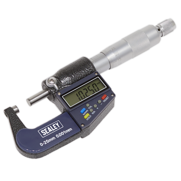 Sealey AK9635D | Digital External Micrometer 0-25mm(0-1")
