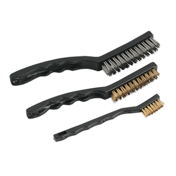Sealey AK9801 | Auto Engineer's Wire Brush Set 3pc