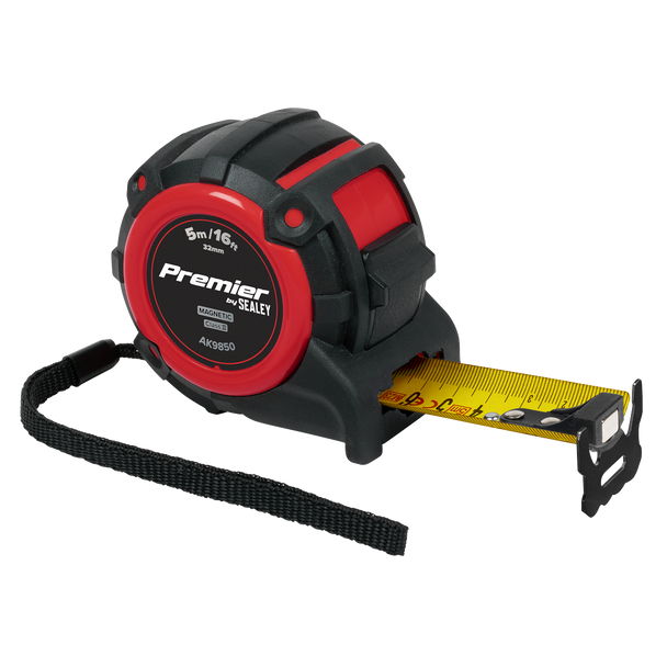 Sealey AK9850 | Premier Metric/Imperial Tape Measure Extra-Wide Blade 5m(16ft) x 32mm