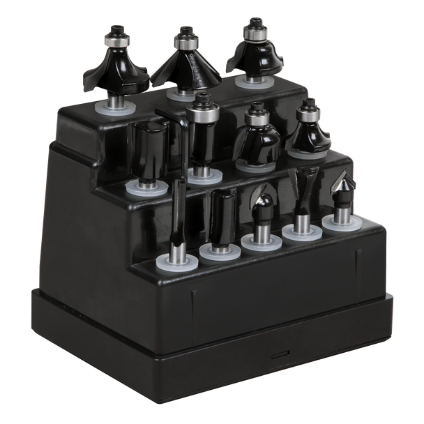 Sealey AK9912 | Router Bit Set 1/4" Shank 12pc