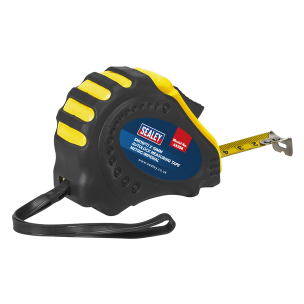 Sealey AK994 | Metric/Imperial Auto Lock Tape Measure 5m(16ft) x 19mm