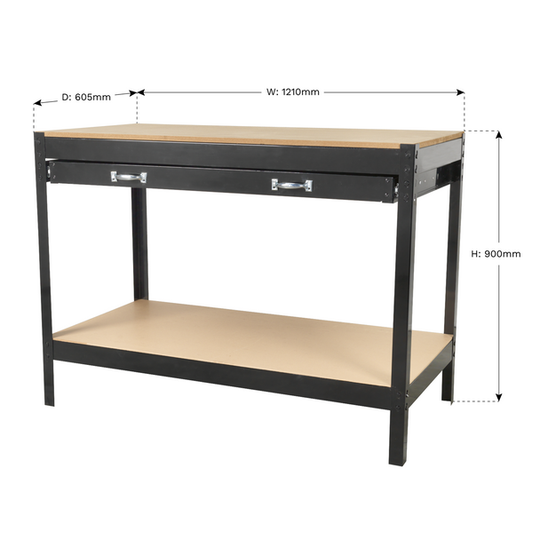 Sealey AP12160 | Workbench with Drawer 1.2m
