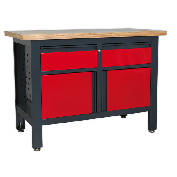 Sealey AP1372A | Workbench with 2 Drawers & 2 Cupboards