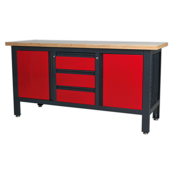 Sealey AP1905C | Workbench with 3 Drawers & 2 Cupboards