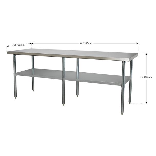 Sealey AP2184SS | Stainless Steel Workbench 2.1m