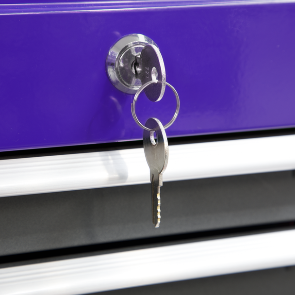 Sealey AP2200BBCPSTACK | American PRO Topchest, Mid-Box Tool Chest & Rollcab Stack 9 Drawer - Purple