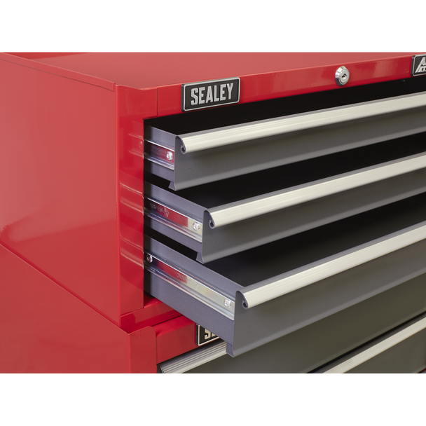 Sealey AP22309BB | American PRO Mid-Box Tool Chest 3 Drawer - Red/Grey