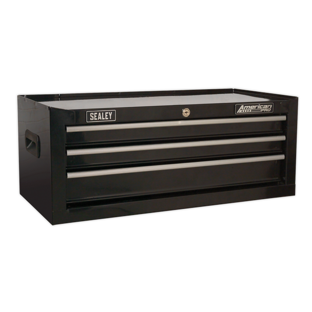 Sealey AP223B | American PRO Mid-Box Tool Chest 3 Drawer - Black