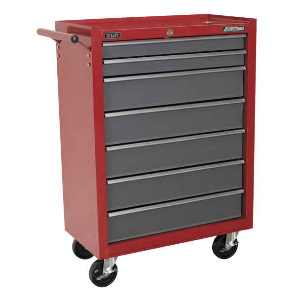 Sealey AP22507BB | American PRO Rollcab 7 Drawer - Red/Grey