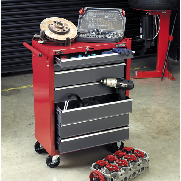 Sealey AP22507BB | American PRO Rollcab 7 Drawer - Red/Grey