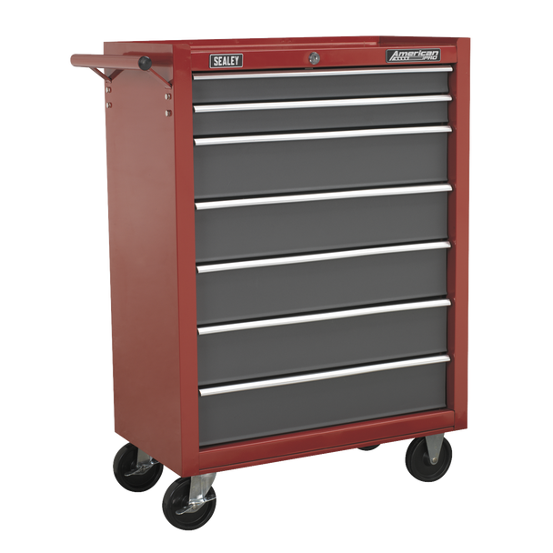 Sealey AP22507BB | American PRO Rollcab 7 Drawer - Red/Grey