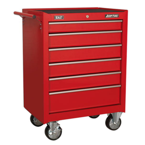 Sealey AP226 | American PRO Rollcab 6 Drawer - Red