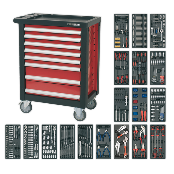 Sealey AP2408TTC08 | Premier Rollcab 8 Drawer with 707pc Tool Kit