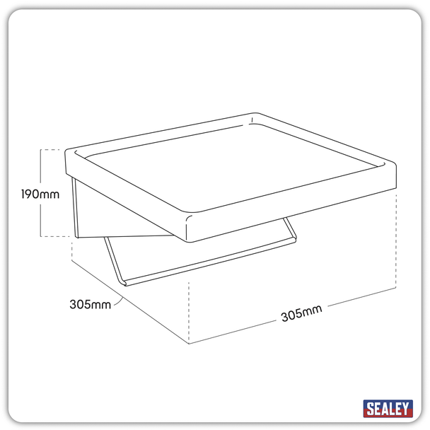 Sealey AP24ACC2 | Premier Side Shelf & Roll Holder for AP24 Series Tool Chests