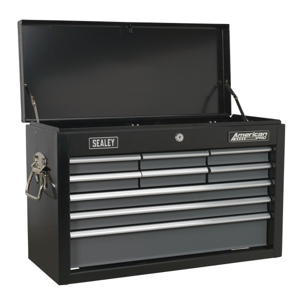 Sealey AP2509B | American PRO Topchest 9 Drawer - Black/Grey