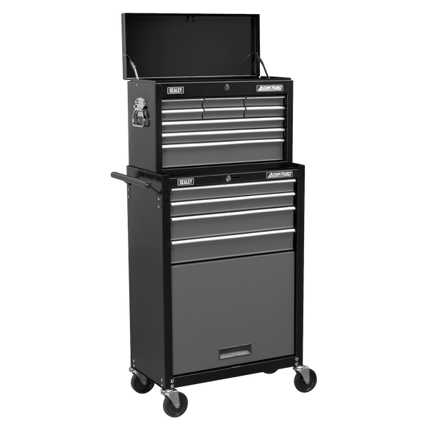 Sealey AP2513B | American PRO Topchest & Rollcab Combination 13 Drawer - Black/Grey