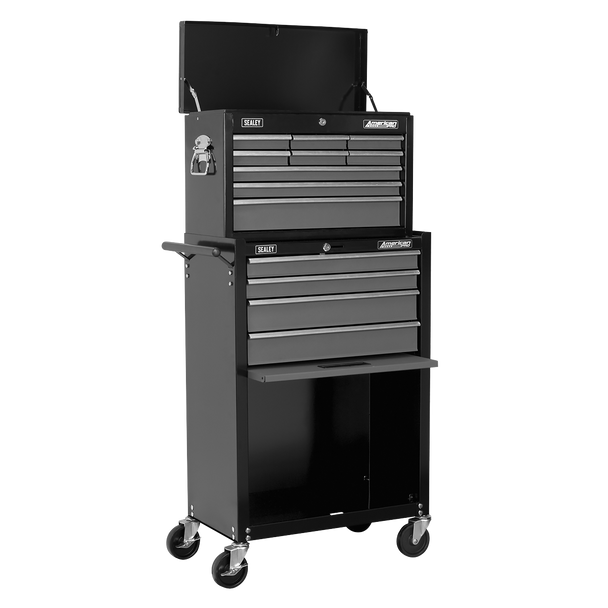 Sealey AP2513B | American PRO Topchest & Rollcab Combination 13 Drawer - Black/Grey