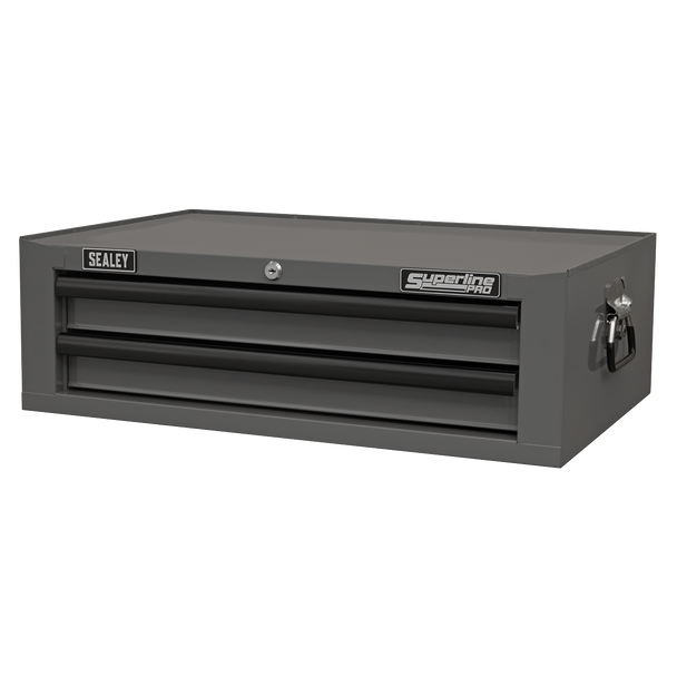 Sealey AP26029TG | Superline PRO Mid-Box Tool Chest 2 Drawer - Grey/Black