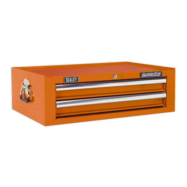 Sealey AP26029TO | Superline PRO Mid-Box Tool Chest 2 Drawer - Orange