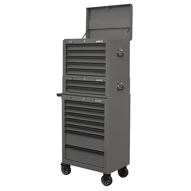 Sealey AP26059TG | Superline PRO Topchest 5 Drawer - Grey/Black