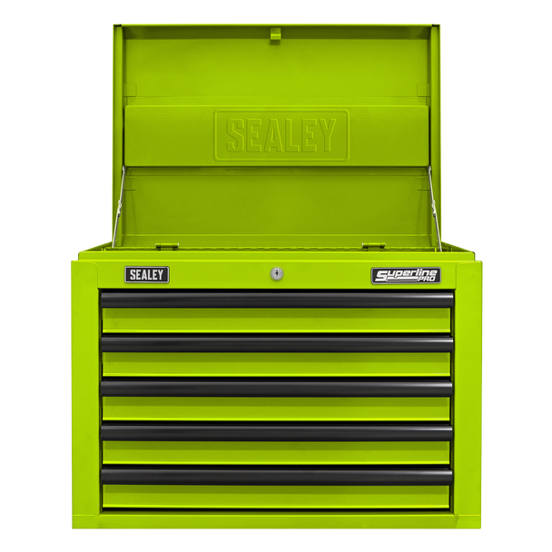 Sealey AP26059THV | Superline PRO Topchest 5 Drawer - Green/Black