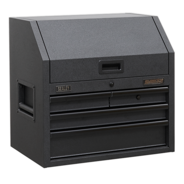Sealey AP2704BE | Superline PRO Black Edition Topchest with 4 Soft Close Drawers & Power Strip 660mm