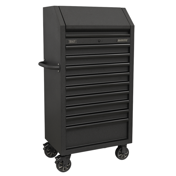 Sealey AP2709BE | Superline PRO Black Edition Tower Cabinet with 9 Soft Close Drawers & Power Strip 690mm