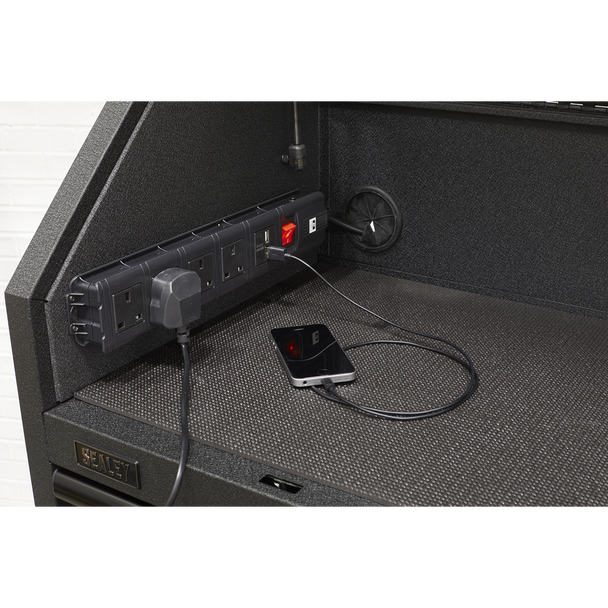 Sealey AP27BESTACK | Superline PRO Black Edition Tool Chest Combination with 9 Soft Close Drawers & Power Strip
