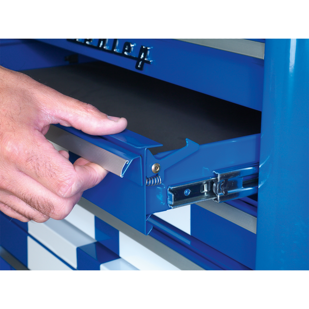 Sealey AP41COMBOBWS | Premier Retro Style Wide Topchest & Rollcab Combination 10 Drawer Blue with White Stripes